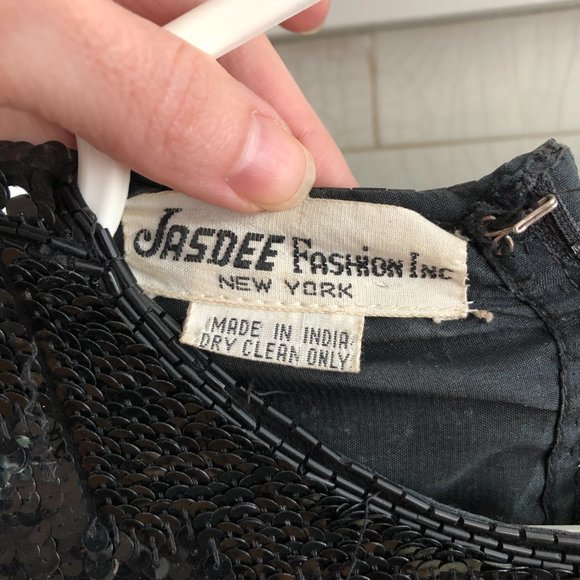 Vintage black *sequin* dress! - Picture 3 of 3